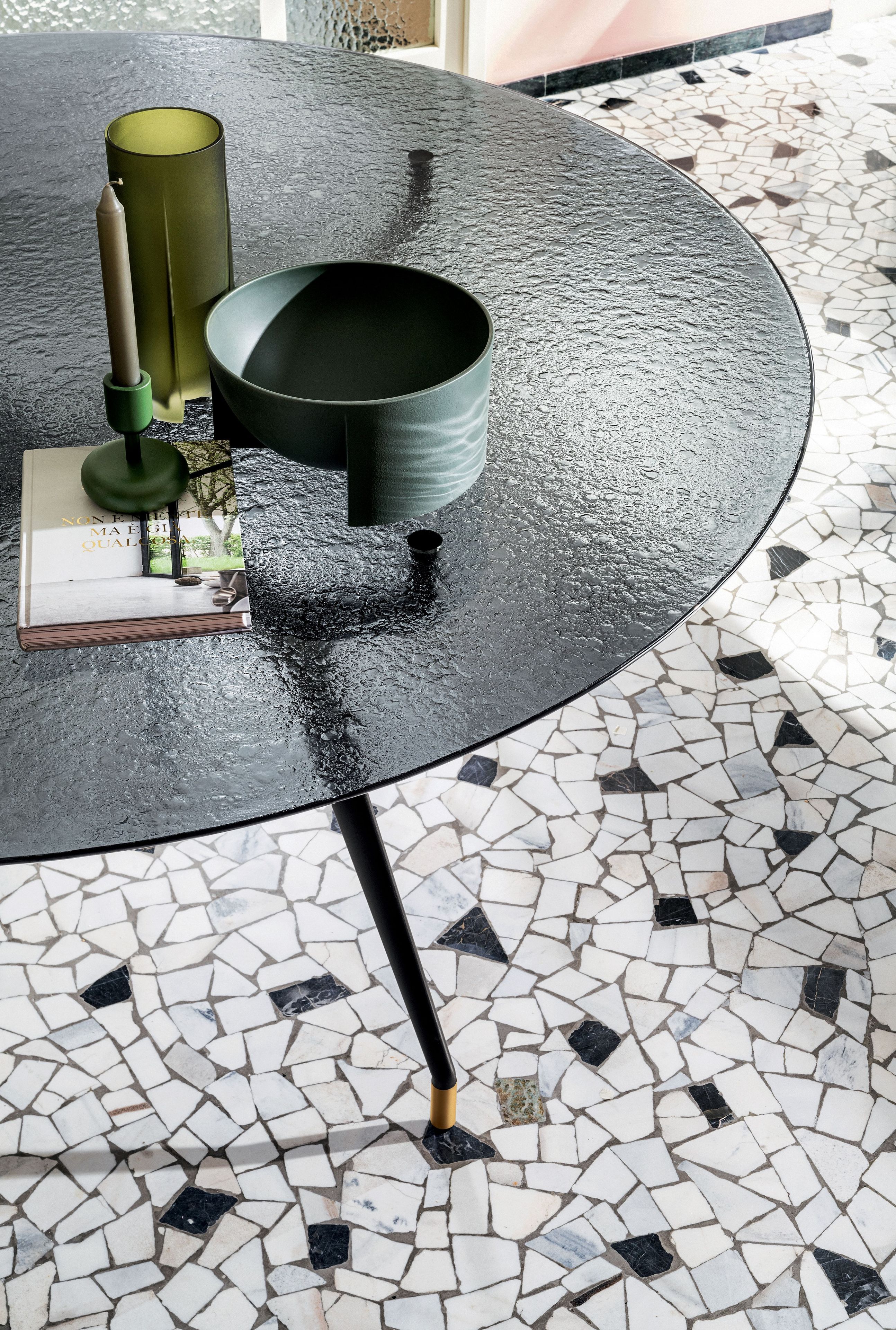 Круглый обеденный стол из алюминия и стекла Sovet Italia Arkos ARCH-00143842 - Вид №9