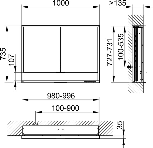 14314171303 Зеркальный шкаф KEUCO Royal Lumos - Вид №2