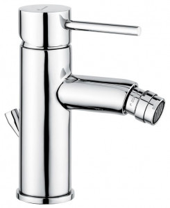 45004NEO Emmevi Piper, однорычажный смеситель для биде с донным клапаном, цвет черный матовый