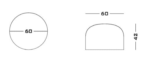 Круглый пуф из ткани Secolo Nuba ARCH-00152774 - Вид №5