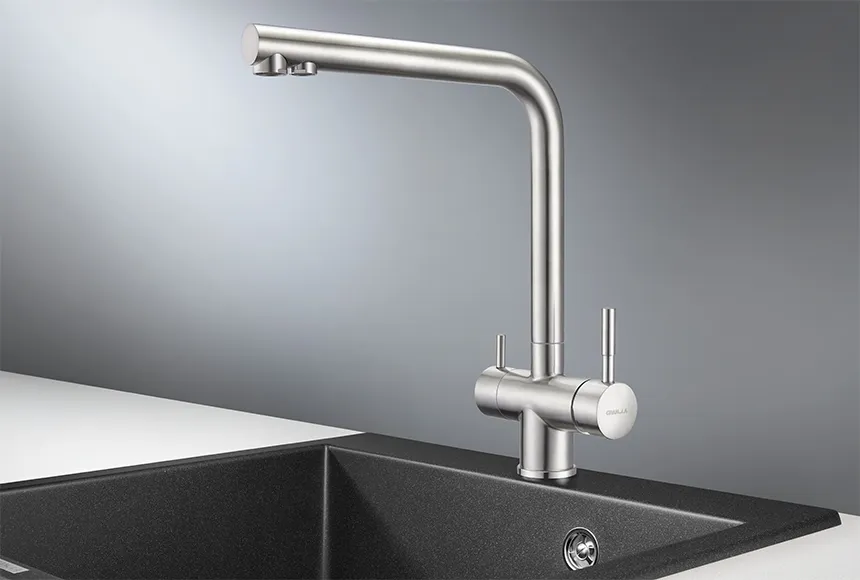 2305, НЕРЖ, СМЕСИТЕЛЬ КУХОННЫЙ GRANULA 2305-ST169