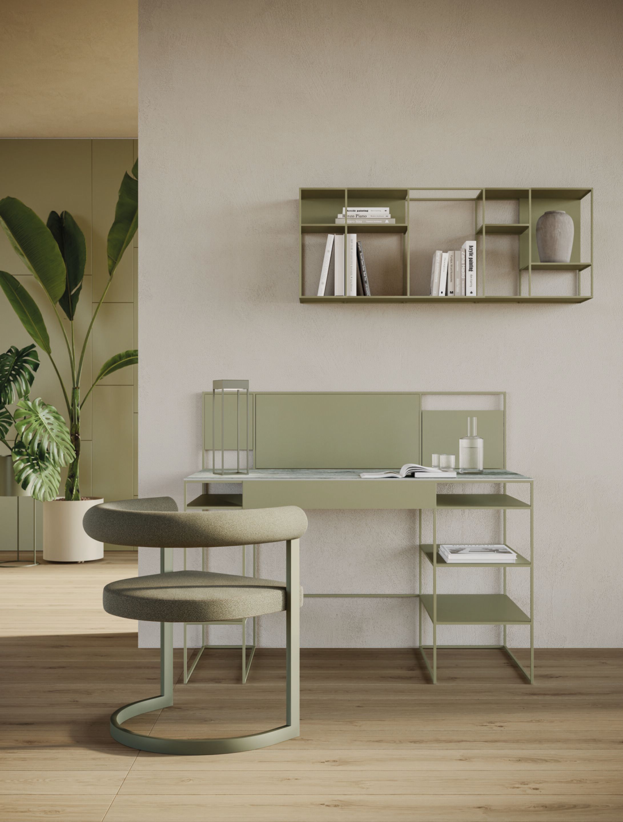 Окрашенный металлический и керамический стол Ronda Design JACQUES ARCH-00008460 - Вид №1