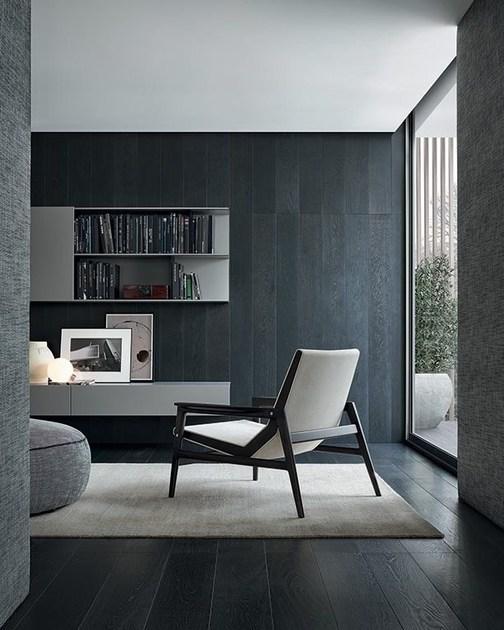 Poliform Модульная деревянная оборудованная стенка с тумбой под телевизор sun-id-1437437 - Вид №11