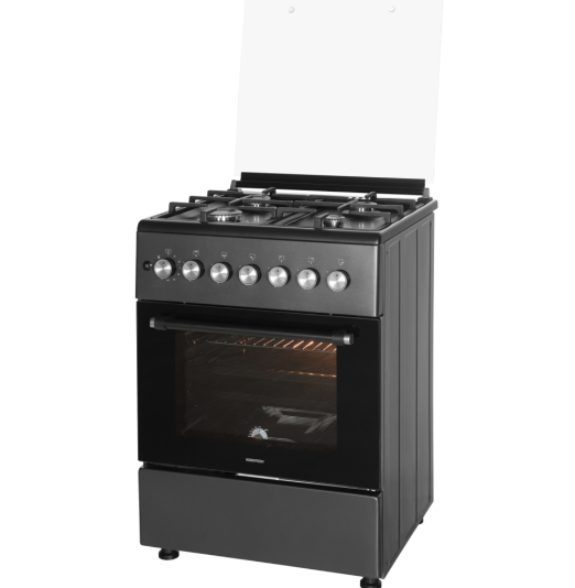 9016715 Газовая плита NORDFROST GG 6064 Gd черный STDN-0069382 - Вид №1