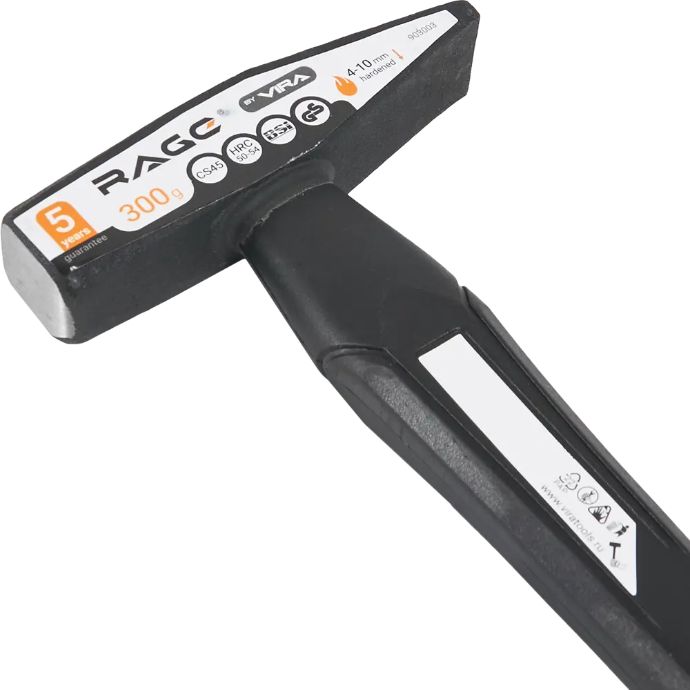 Молоток слесарный Rage с фиберглассовой рукояткой 300 г 87681462 STLM-0840720 - Вид №1