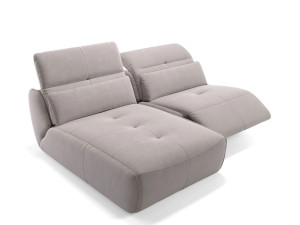 Тканевый диван с полуостровом