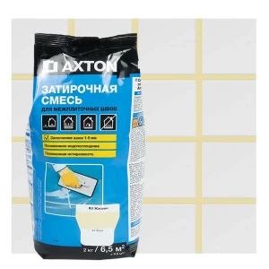 Затирка цементная Axton А320 цвет жасмин 2 кг 82403009 STLM-2124778