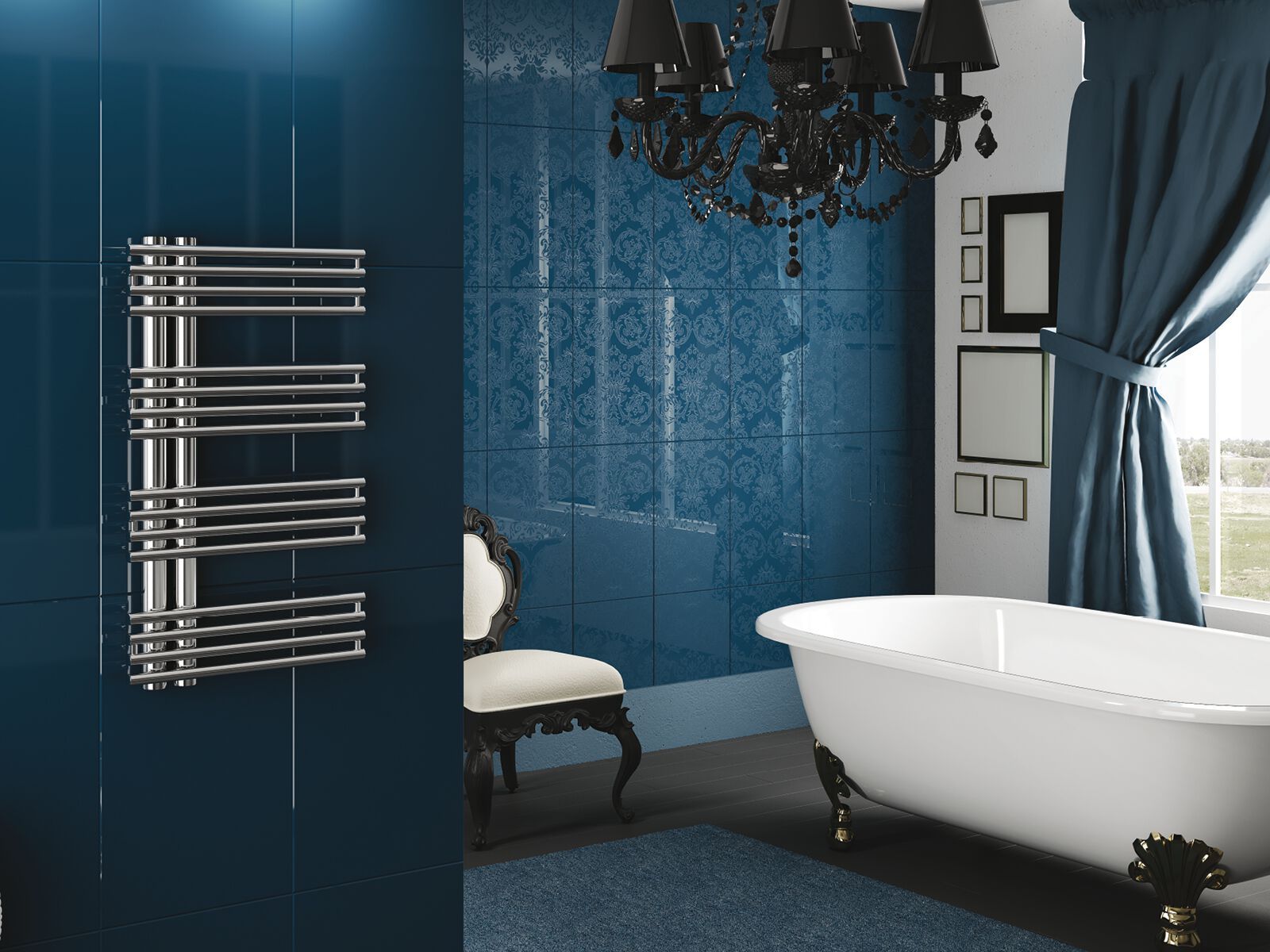 Полотенцесушитель с горячей водой из нержавеющей стали Cordivari Design Inox Style ARCH-00037185 - Вид №3