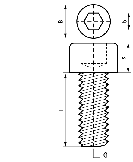 6133010 BIS Болты с внутренним шестигранником для монтажа профиля walraven  - Вид №1