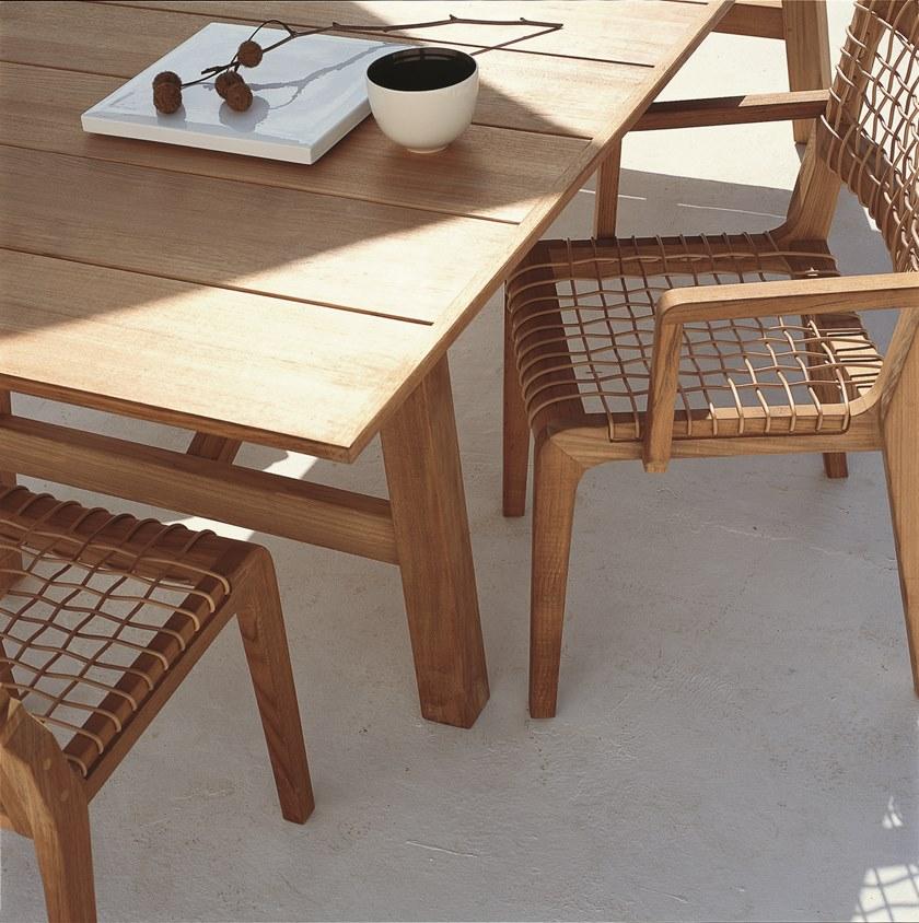 Unopiù Стул из тика с подлокотниками Synthesis Posy - Вид №3