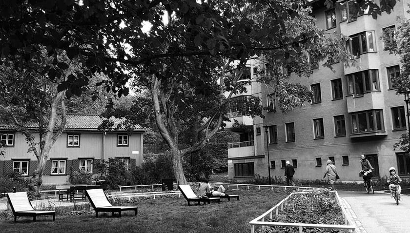 Nola Industrier Садовая кушетка из стали и дерева Low/high U11-58 - Вид №7