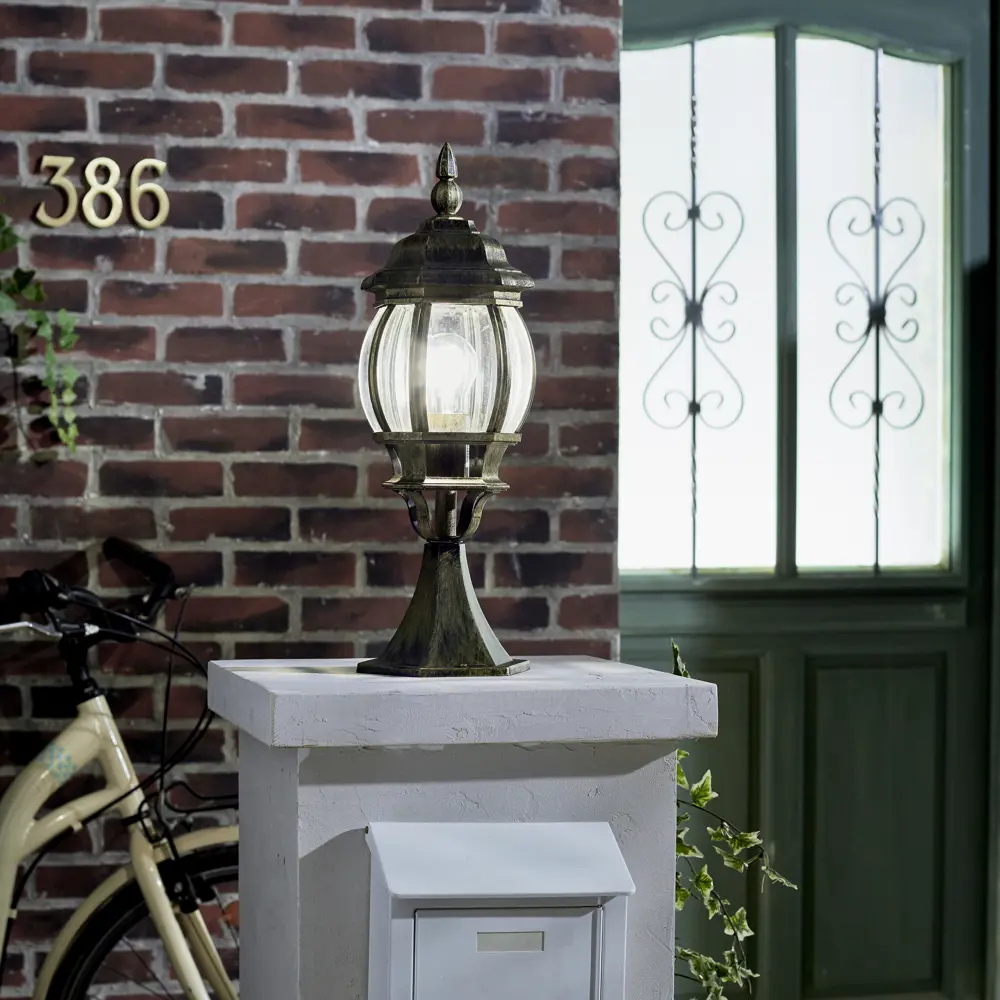 Столб уличный Inspire Dubai малый 1xE27х100 Вт, 49,5 см, цвет бронзовый, IP23 STLM-2089746 - Вид №1