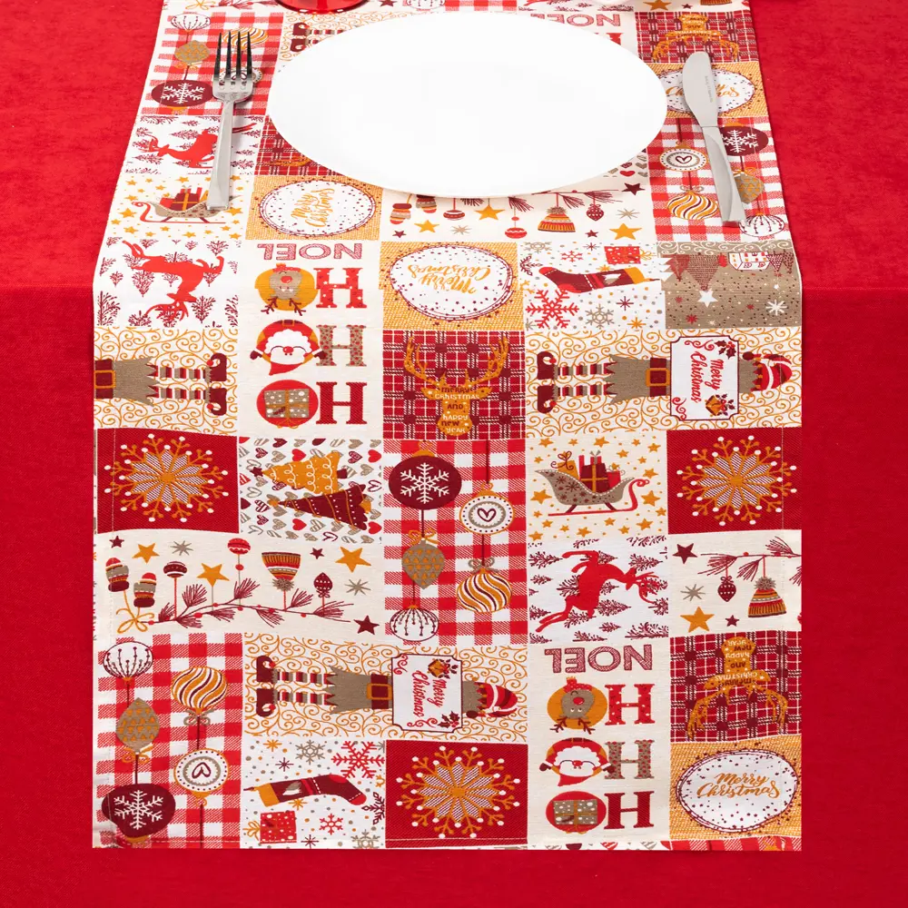 Дорожка на стол "Эльфы", 40x140 см, цвет красный Altali STLM-2076344 - Вид №7