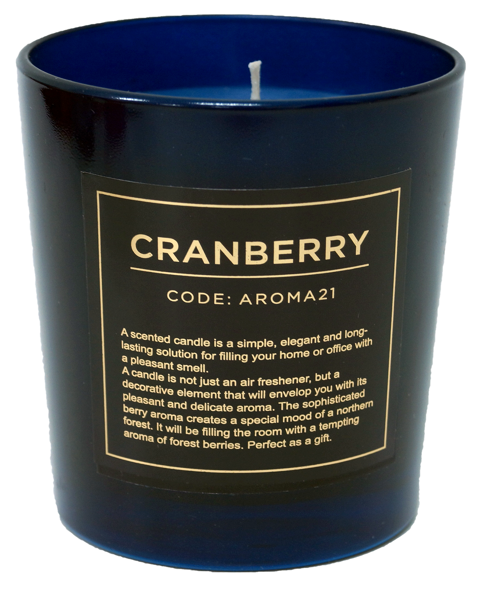 82625940 Свеча ароматическая «Cranberry», цвет синий STLM-0032270 Santreyd 