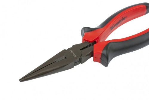 Длинногубцы прямые Black Nickel 160 мм двухкомпонентные рукоятки MATRIX 12542 - Вид №3