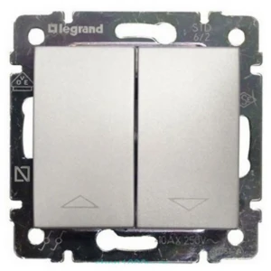 Выключатель для жалюзи Legrand VLN, цвет алюминий 83385661 STLM-2198384