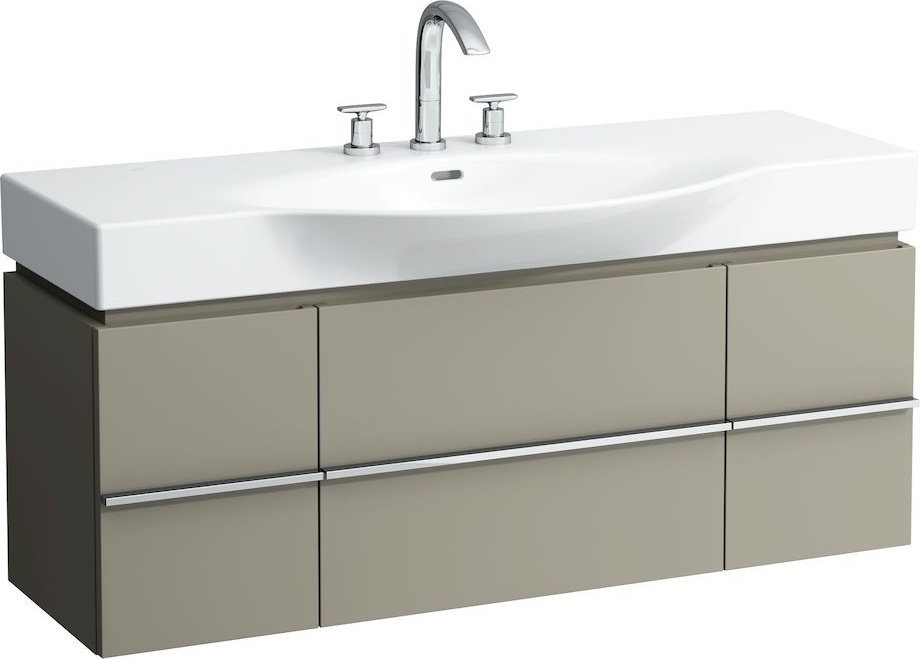 H4013020755191 Шкафчик под раковину, для раковин 811704, 812704, 2 выдвижных ящика с 2 дверцами, 2 стеклянные полки LAUFEN PRO - Вид №32