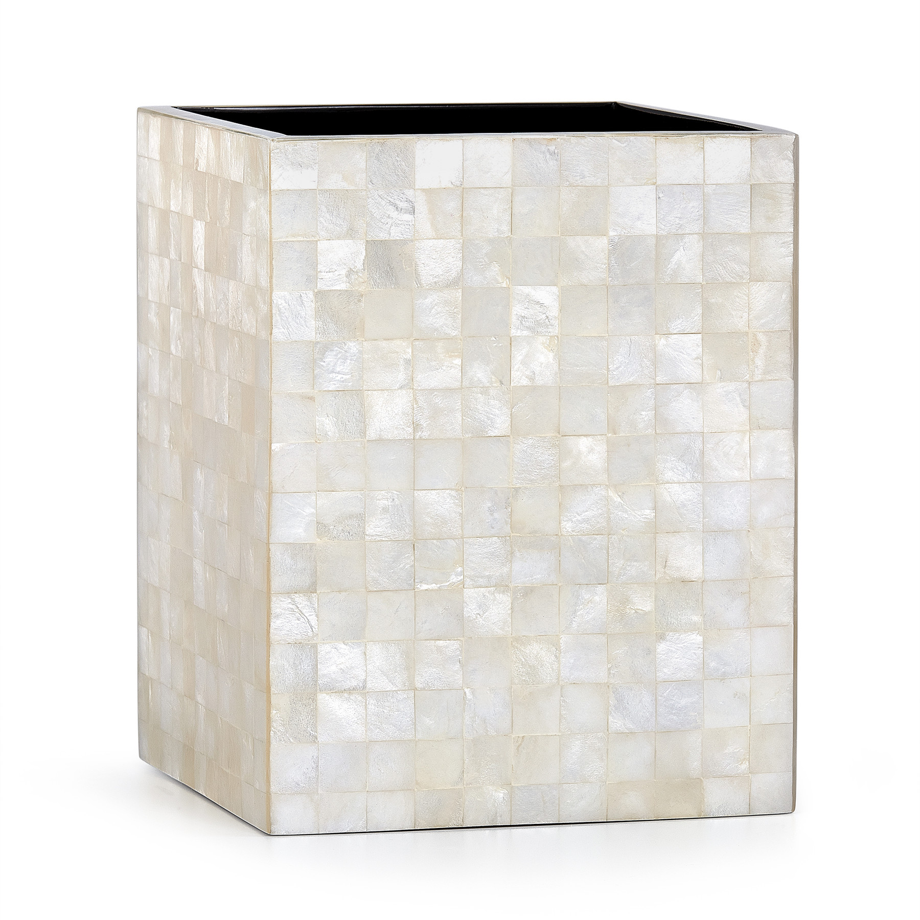 61370 Корзина для мусора цвета слоновой кости Capiz Labrazel 