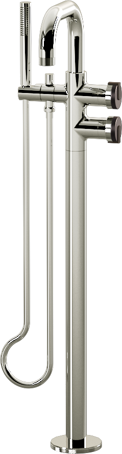 E-11557-R1GM-L1OB-PC Смеситель напольный отдельностоящий (внешняя часть) GRAFF MOD+