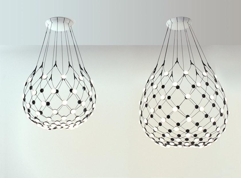 LUCEPLAN Светодиодный подвесной светильник из поликарбоната и стали Mesh sun-id-1370894 - Вид №4