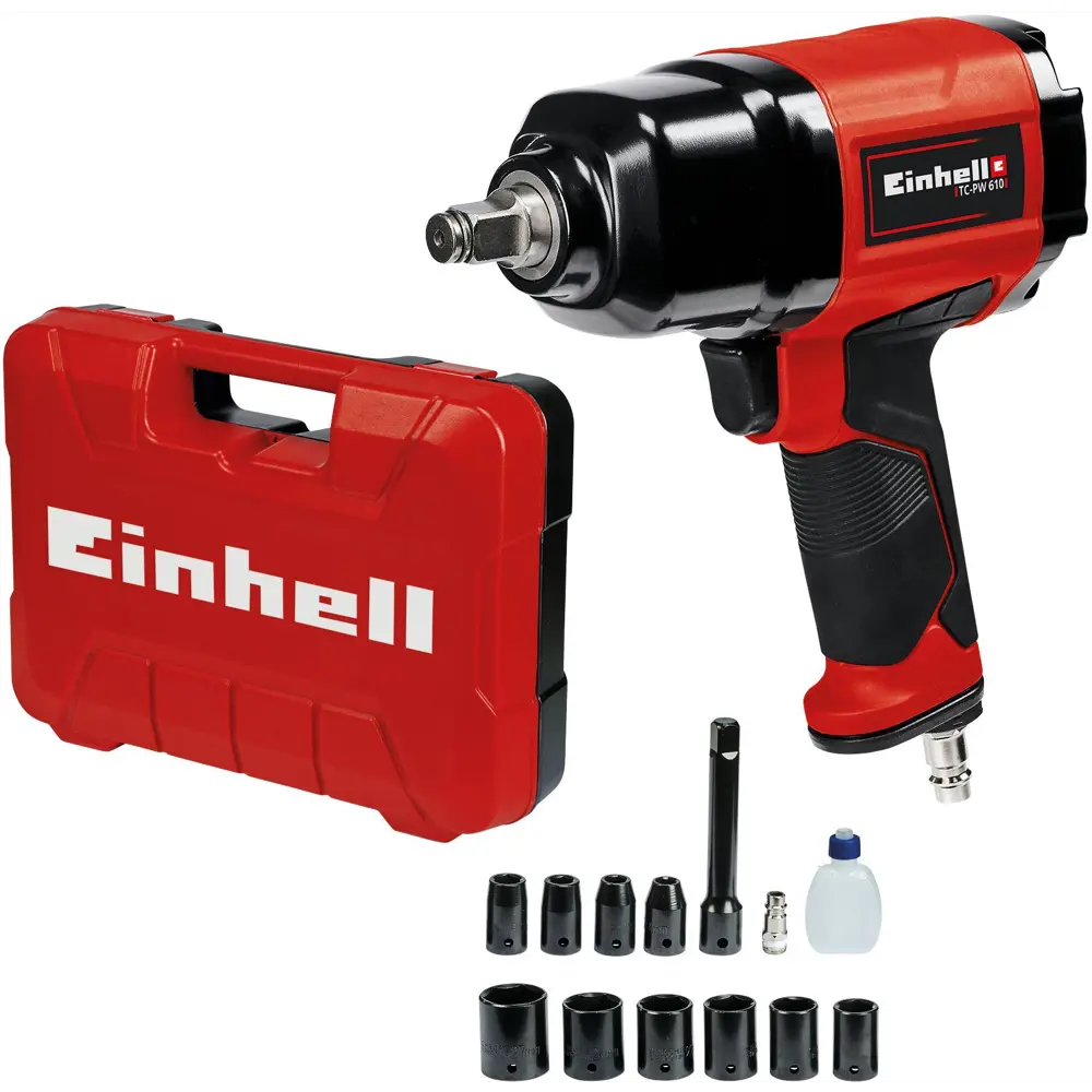 Гайковерт пневматический ударный Einhell TC-PW 610, 142 л/мин, 610 Нм 82380992 STLM-2039449  - Вид №4