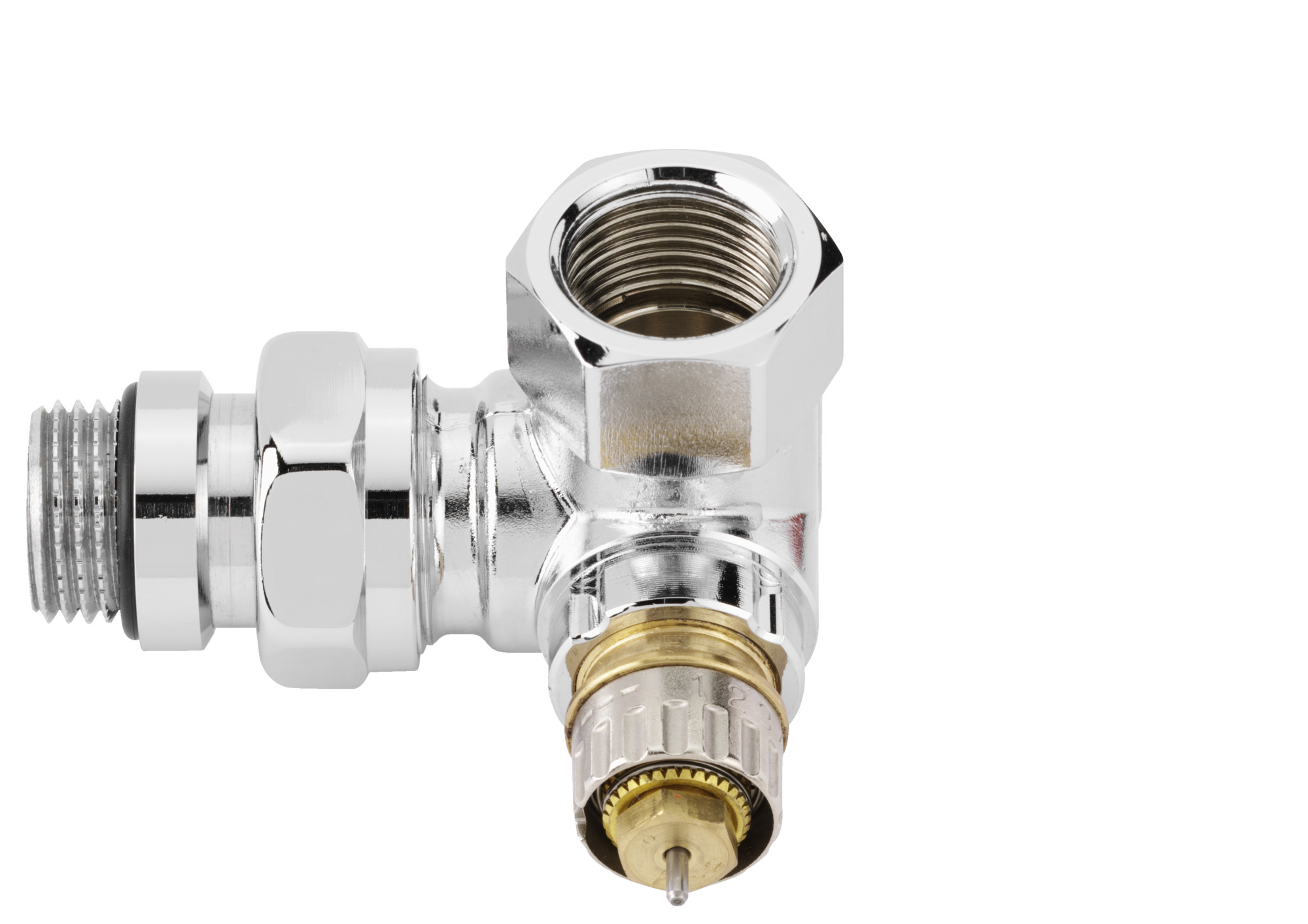 Danfoss Клапан RTR-N/RA-N для двухтрубной системы отопления Клапан термост. RA N углов хром правый 013G4239  - Вид №21