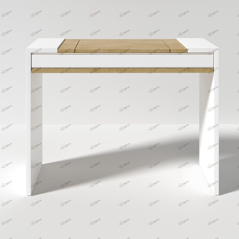 Туалетный столик с откидным зеркалом 100х76 см черный Must BRAGIN DESIGN  00-3879374 Белый 