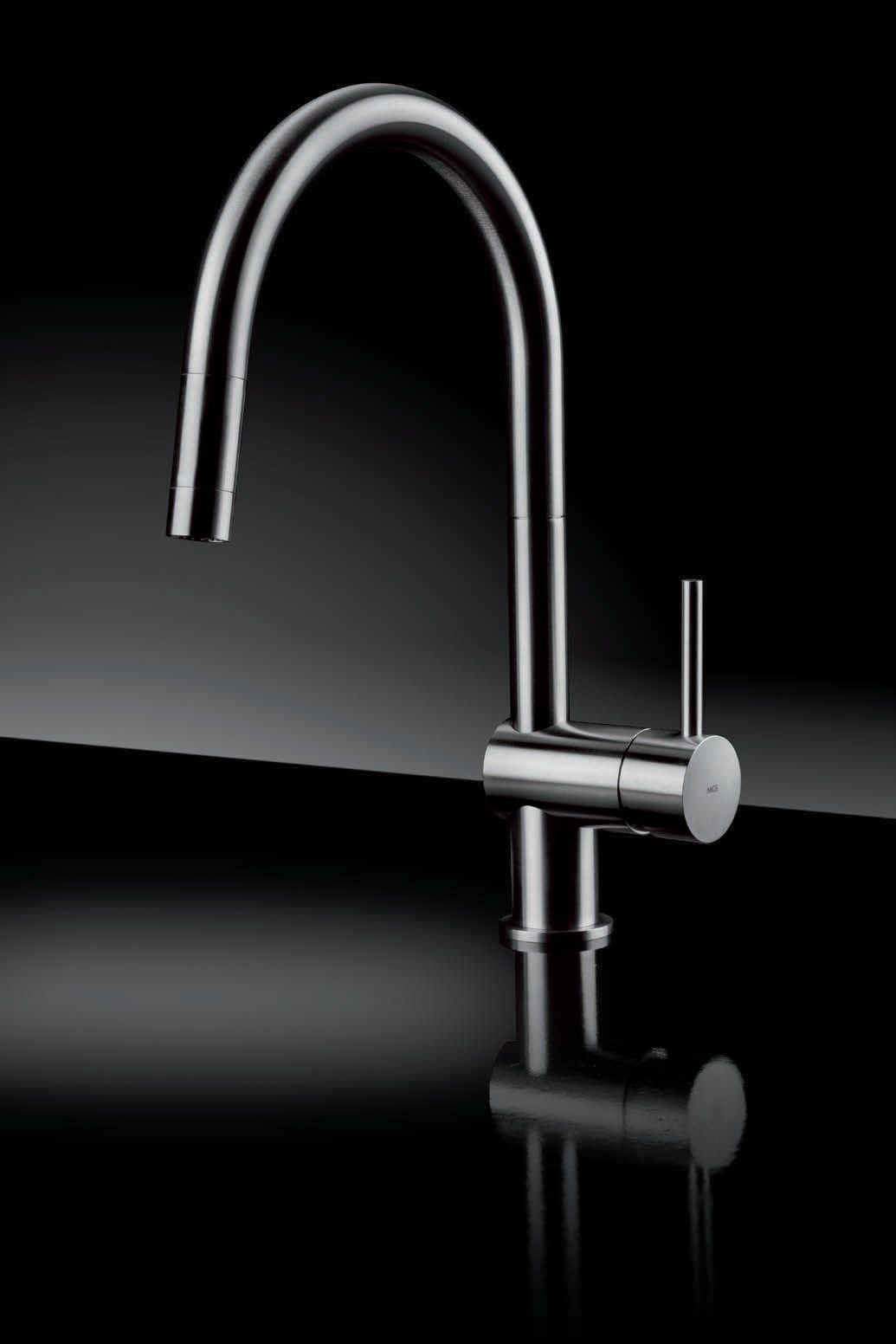 Смеситель для кухни из нержавеющей стали со съемным ручным душем MGS ARCH-00011625