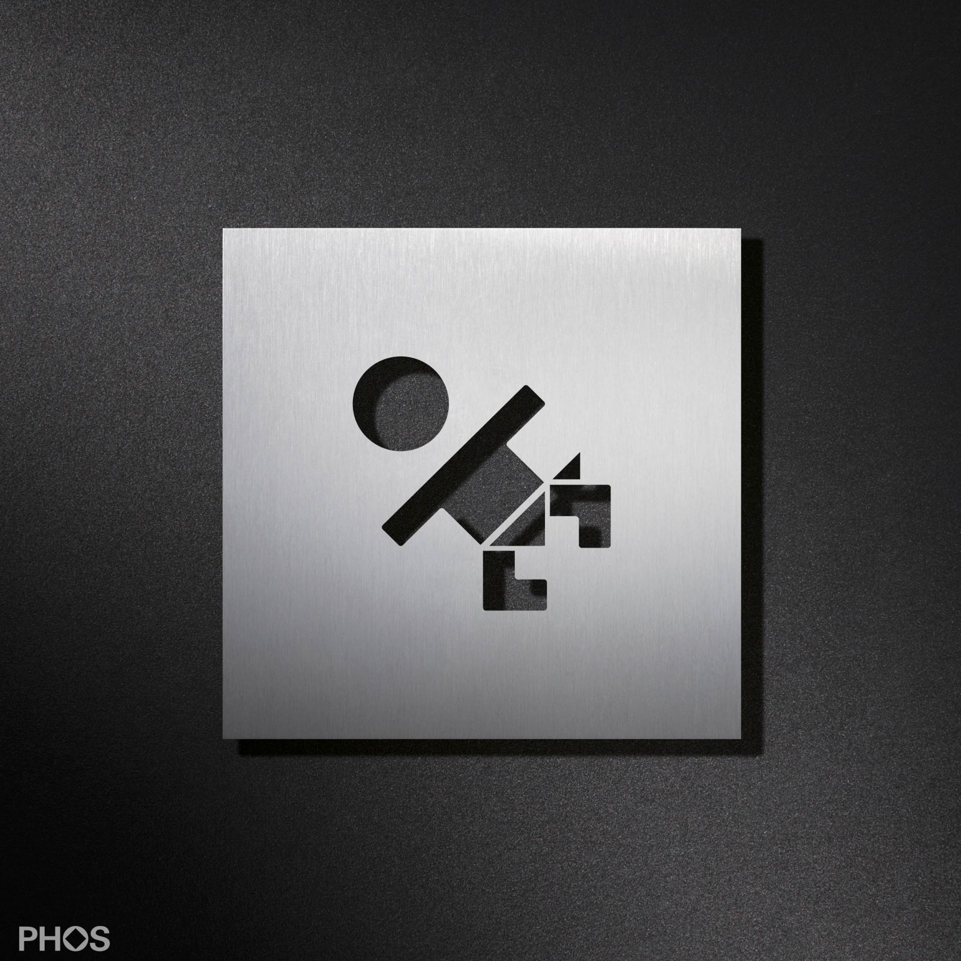 PS1101K Табличка для детской комнаты с пиктограммой, 12 x 12 см PHOS 