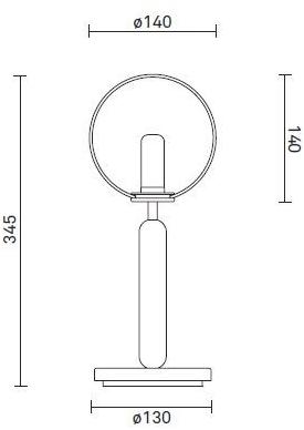 Nuura Настольная лампа с прямым светом из дутого стекла Miira 03530223 - Вид №1