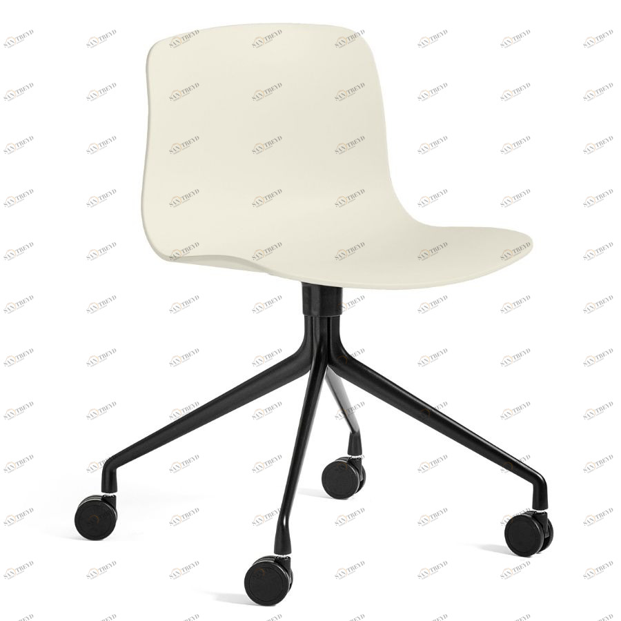 Стул AAC14, кремовый с черным основанием Hay 923001