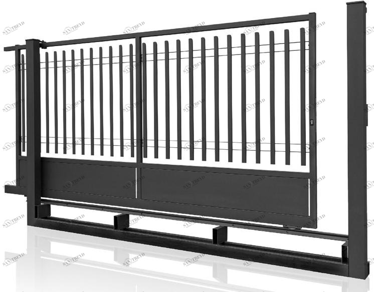 GRIGLIATI BALDASSAR Раздвижные стальные подъездные ворота Baldablock sun-id-1499902