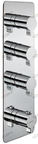 newform Термостатический смеситель для душа с тарелкой Termostatici multiutenza 3 uscite 67613e