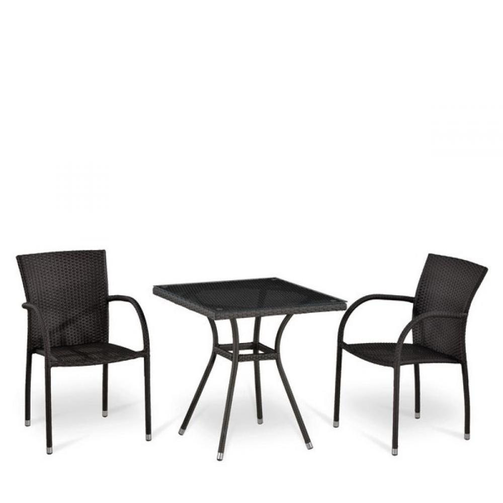 T282BNT-W2390/Y282-W52 Brown 2Pcs Комплект плетеной мебели Afina 