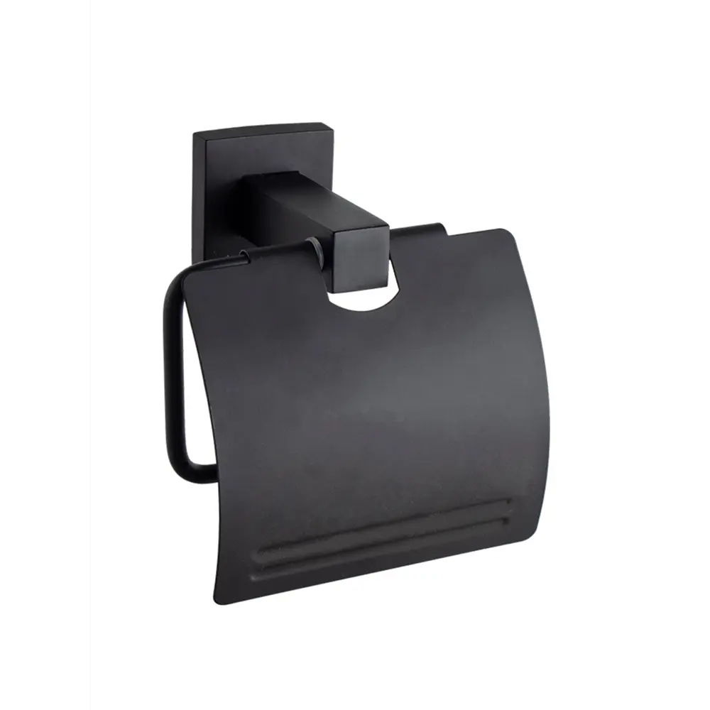 Настенный держатель туалетной бумаги Квадро черный металл 89380811 Santreyd STLM-1581956