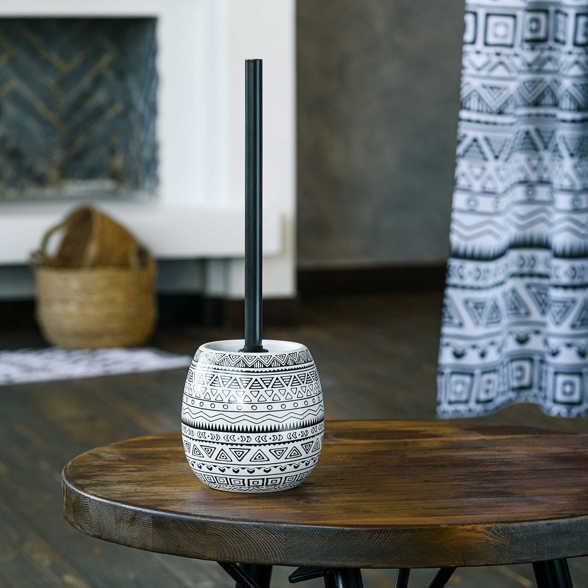 83425110 Ёршик для унитаза цвет чёрный/белый Nomads STLM-0041237 MOROSHKA  - Вид №6