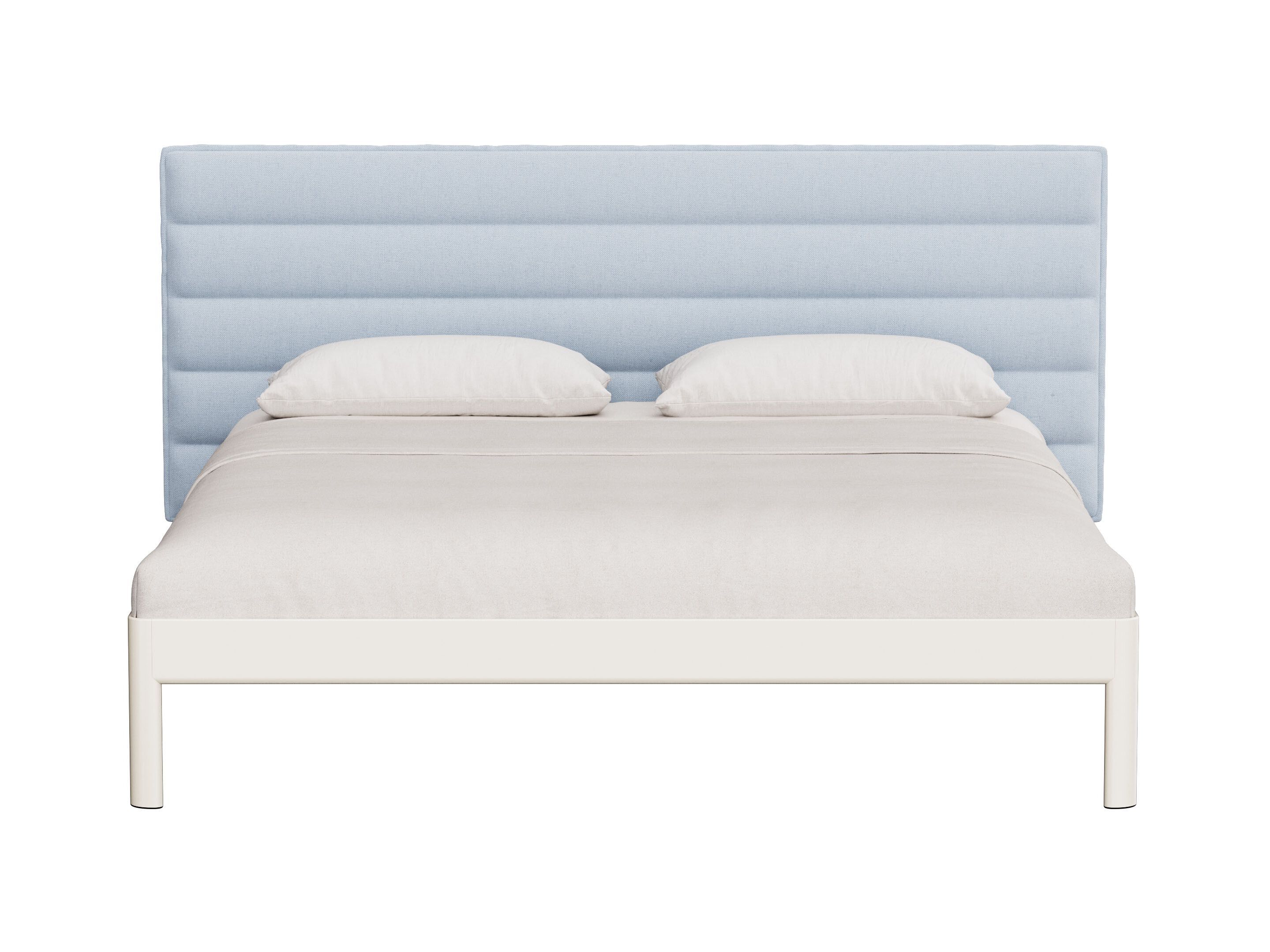 Алюминиевая двуспальная кровать с мягким изголовьем Noah Living Heia ARCH-00000106 - Вид №2