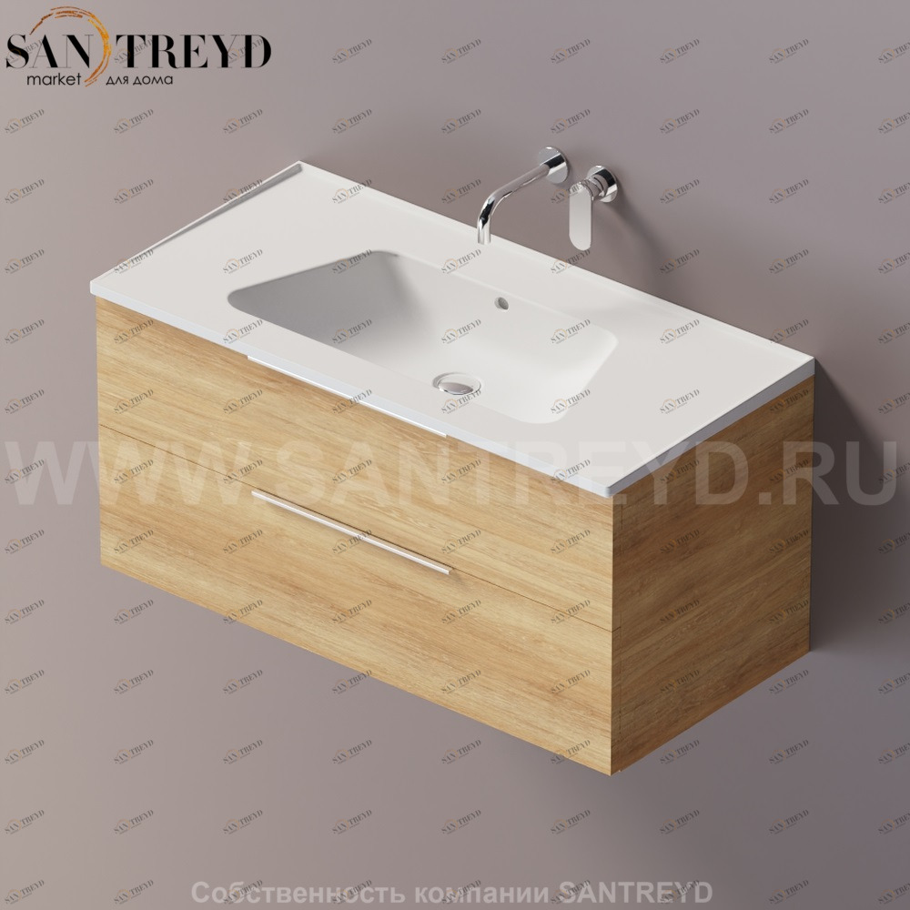 Flaminia BLOOM Тумба под раковину 105 см с 1 ящиком BBX839.WR Ceramica Flaminia