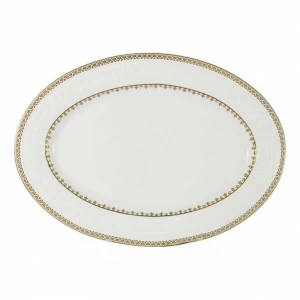 Блюдо фарфоровое овальное белое "Золотой замок" COLOMBO ЗОЛОТОЙ ЗАМОК 00-3946360 Белый