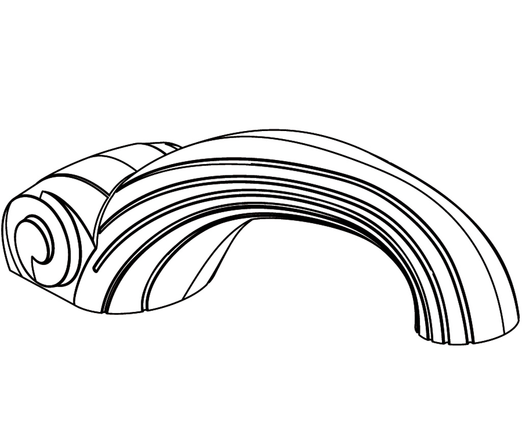 C40-3S1XL C40-3S1XL XL излив на край ванны БОНРОШ Cristal & Bronze BONROCHE - Вид №1