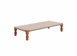 069906 Индийская кровать GL Tartan terracotta Single GAN Garden Layers