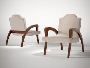 Бархатное кресло с подлокотниками