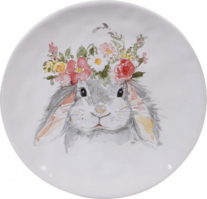 10648251 Certified International Тарелка закусочная Certified Int. Милый кролик-1 21,5см, керамика Керамика