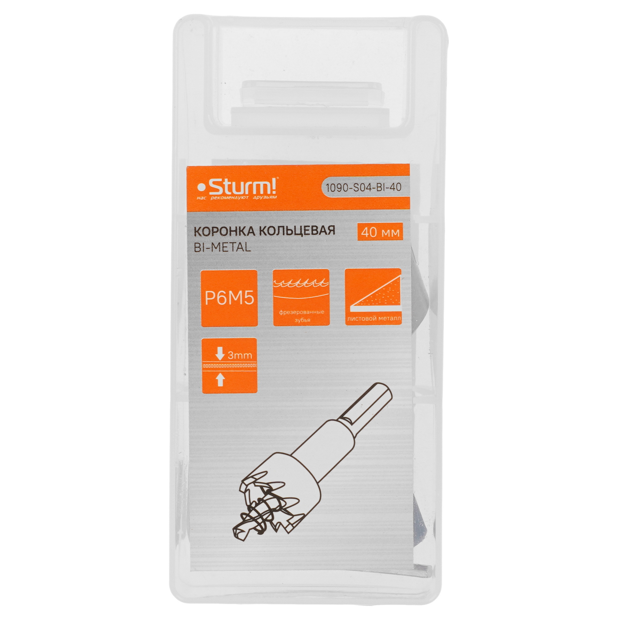 Коронка Sturm! 1090-S04-BI-40 9113222 STDN-0087939 - Вид №5