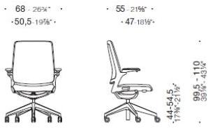 ESTEL GROUP Мягкое офисное кресло с 5 спицами и сеткой на колесиках sun-id-1405593 - Вид №5