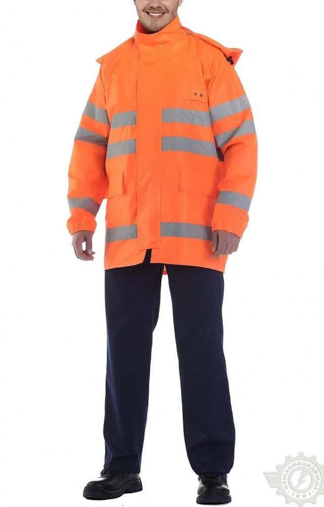 5029706 Куртка-ветровка с СОП оранжевая  Распродажа спецодежды  размер 60-62/170-176 Спецодежда 