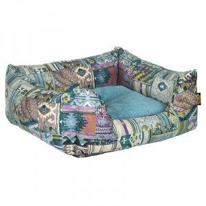 ПР0049675 Лежак для животных Этника 70х60х23см бирюзовый Pride