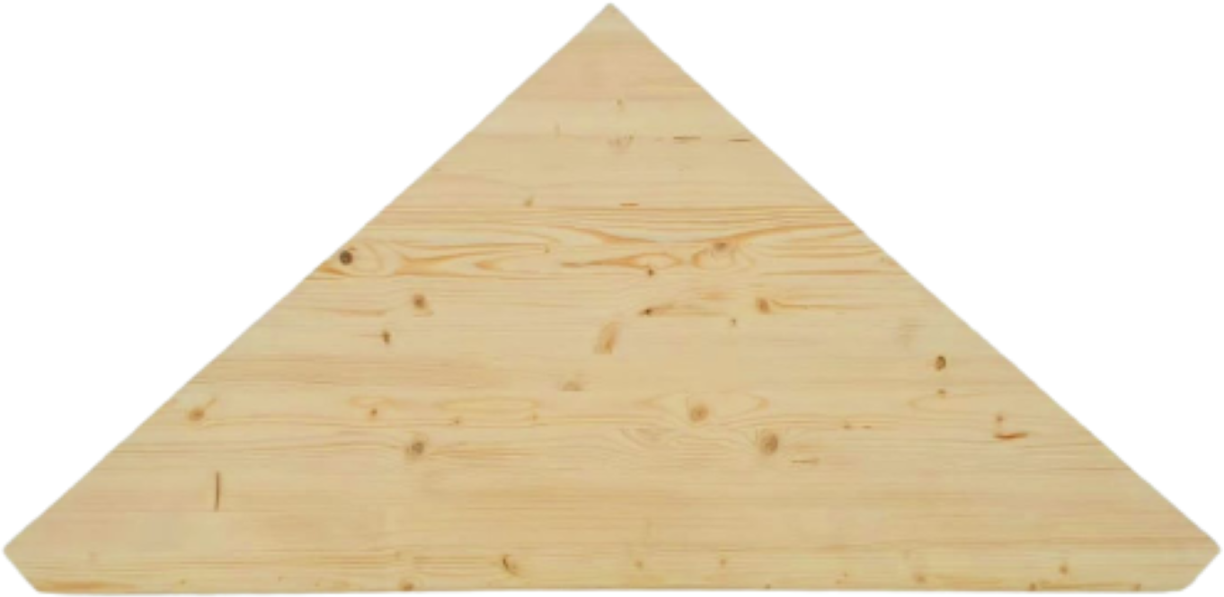 83850957 Ступень треугольная сращенная хвоя сорт АВ 40х900х900 мм STLM-0044967 Santreyd