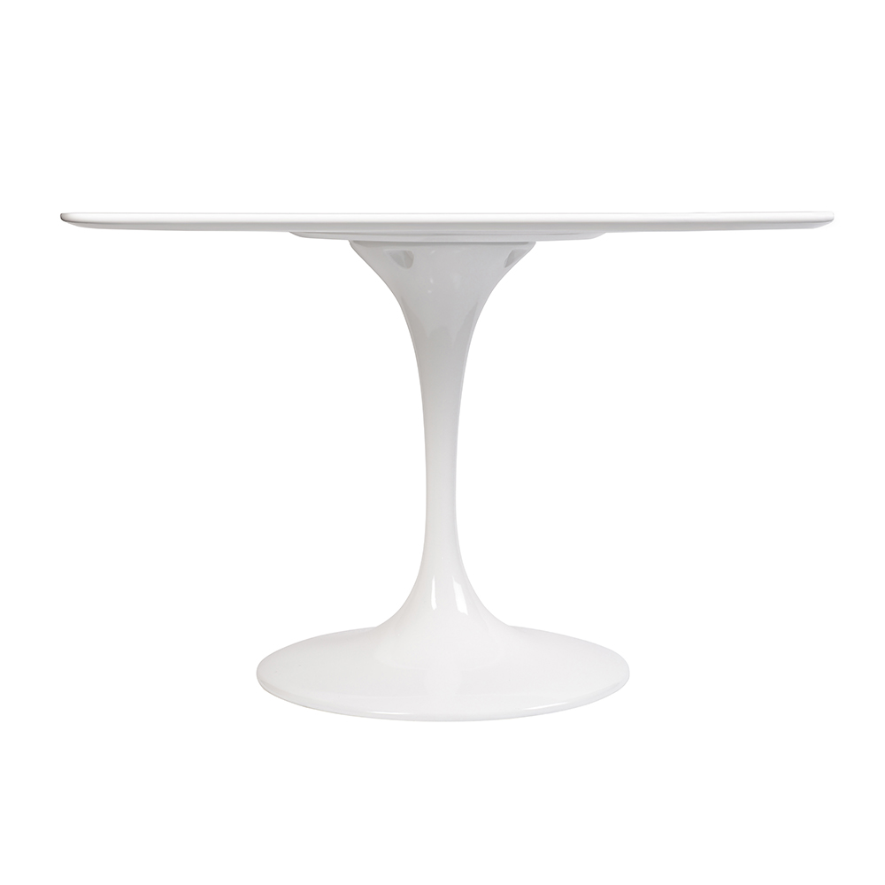 Обеденный стол круглый белый глянцевый 110 см Eero Saarinen Style Tulip Table SOHO DESIGN TULIP 131563 Белый - Вид №1