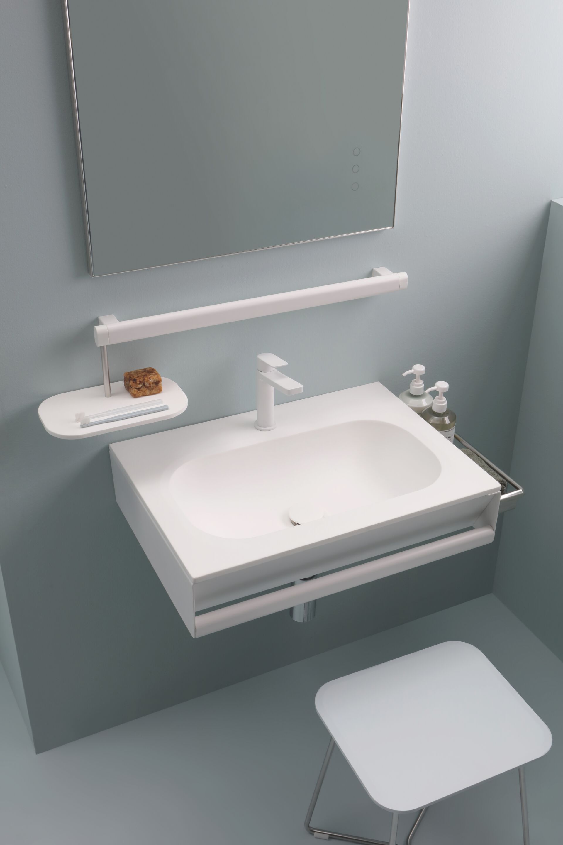 Фарфоровая прямоугольная подвесная раковина Olympia Ceramica OMNIA ARCH-00026017 - Вид №2